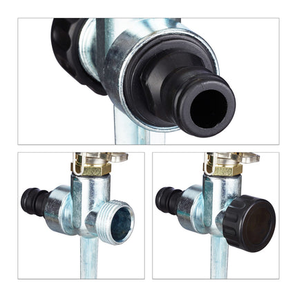 Impulse sprinkler set of 3 with ground spike
