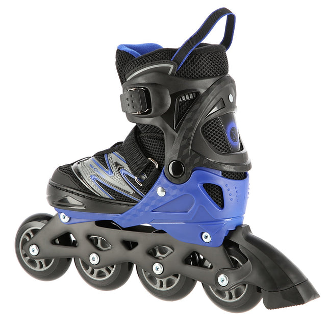 Inline skates, zwart-blauw, maat L (39-42)