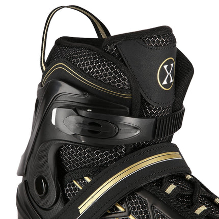 In-Line Skates, Black-Gold, Size L (39-42)