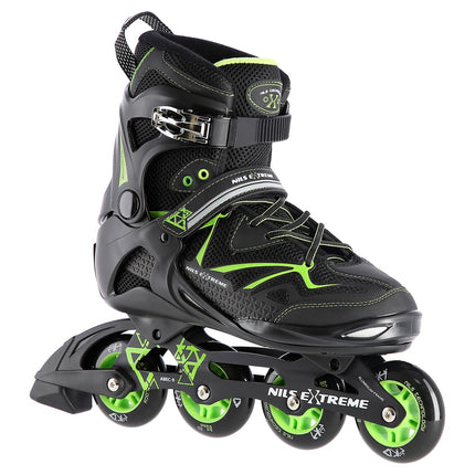 In-Line Skates, Black/Green, Size 40
