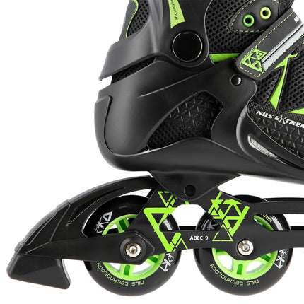 In-Line Skates, Black/Green, Size 41