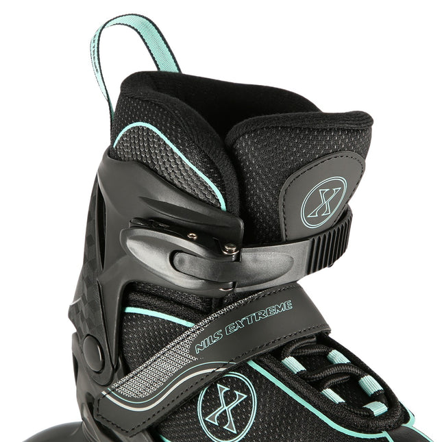 Inline skates, zwart-munt, maat L (39-42)