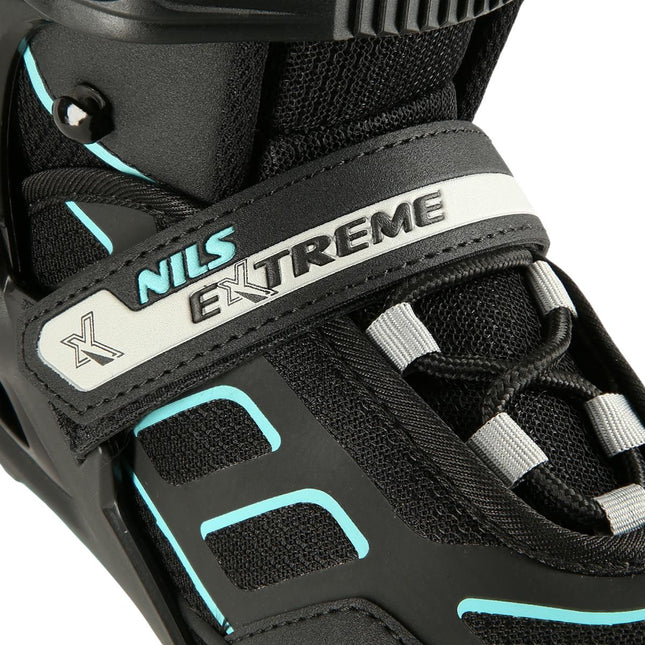 Inline skates, zwart-munt, maat L (39-42)
