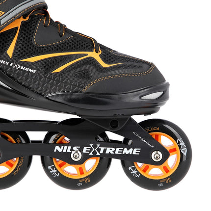 In-Line Skates, Black/Orange, Size 40