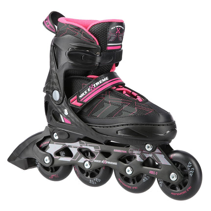In-Line Skates, Black/Pink, Size M (35-38)