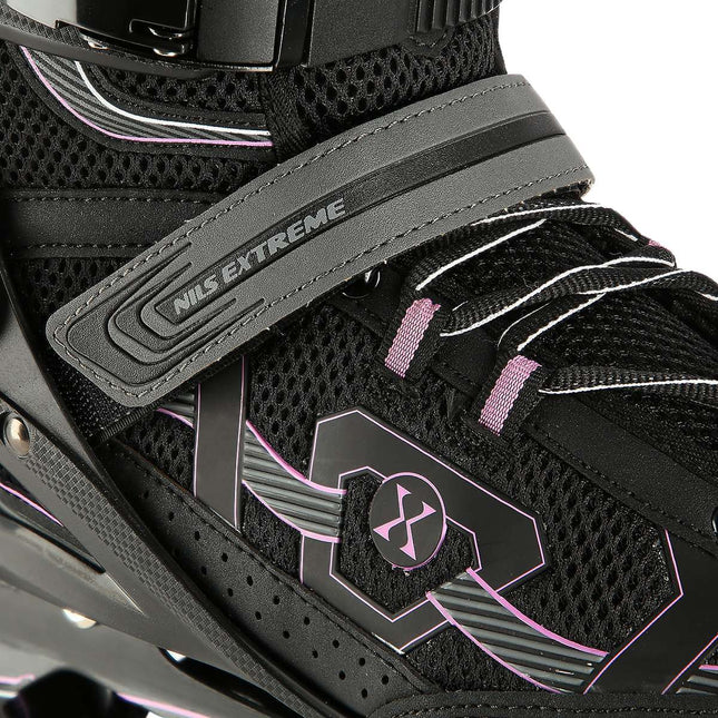 Inline skates, zwart-paars, maat 43