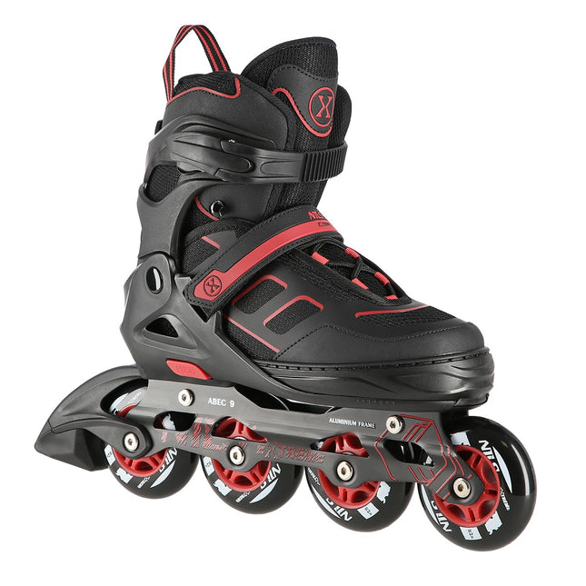 Inline skates, zwart-rood, maat M