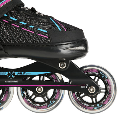 In-Line Skates, Black-Violet, Size L (39-42)