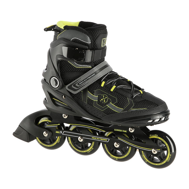 Inline skates, zwart-geel, maat 41