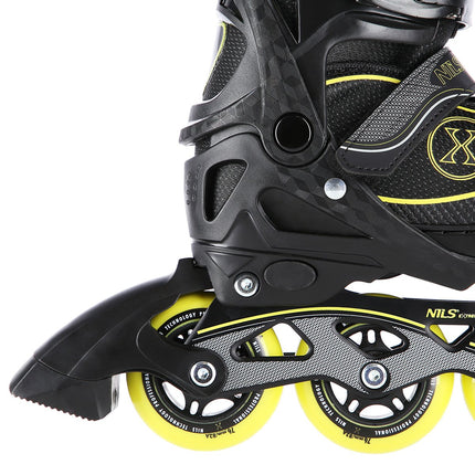 In-Line Skates, Black/Yellow, Size L (39-42)