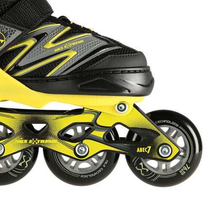 In-Line Skates, Black-Yellow, Size L (39-42)