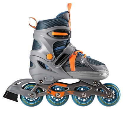 In-Line Skates, Gray-Orange, Size L (39-42)