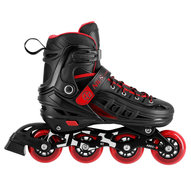 Inline skates, rood, maat M (34-38)