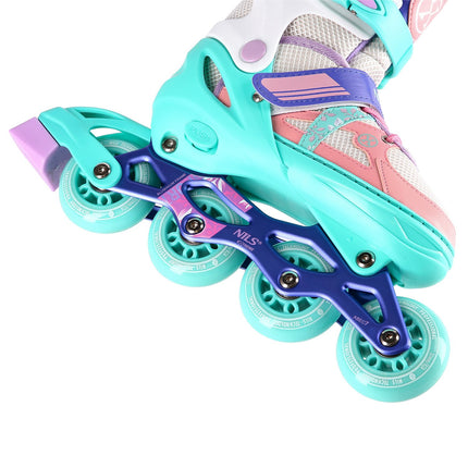 In-Line Skates, White-Mint, Size L (39-42)