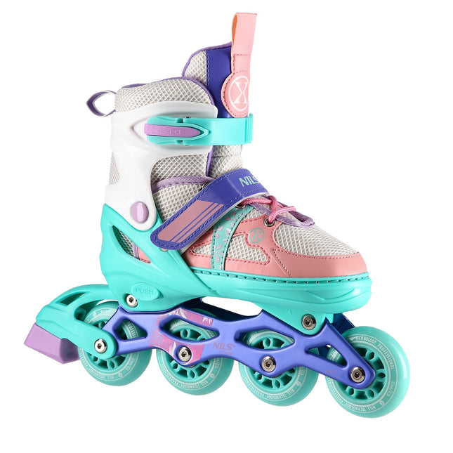 Inline skates, wit-munt, maat S (31-34)