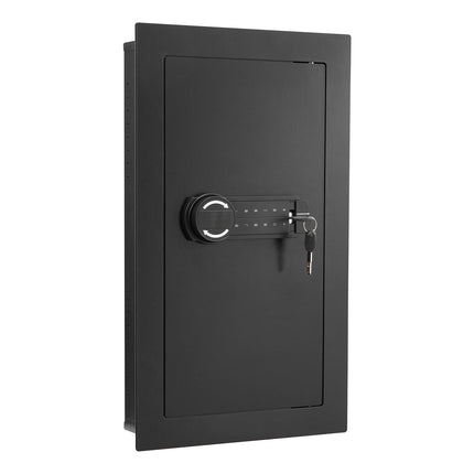 In-Wall Safe, 3-Tier, Password and Key, LED Light