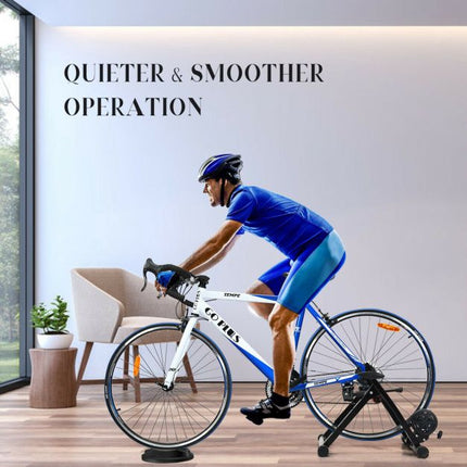 Indoor Bike Trainer Stand, 8-Level Magnetic Resistance, Foldable