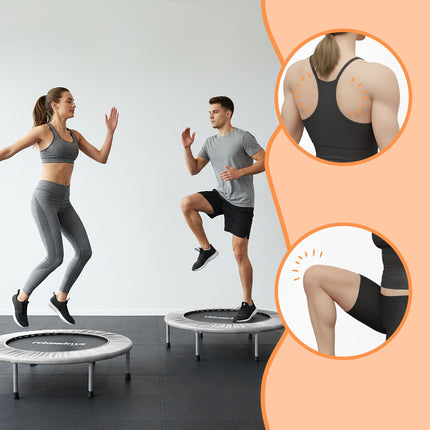 Indoor Mini Trampoline Ø95 cm – Foldable, Non-Slip