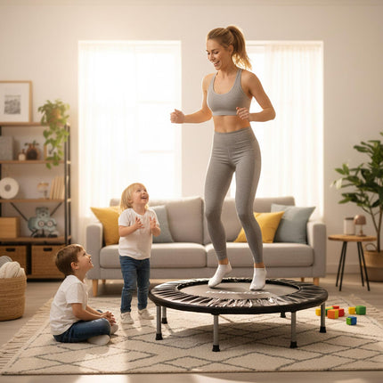 Indoor Mini Trampoline Ø95 cm – Foldable, Non-Slip Feet