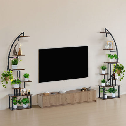 Indoor Plant Stand With Grow Lights, 7-Tier, 2-Pack