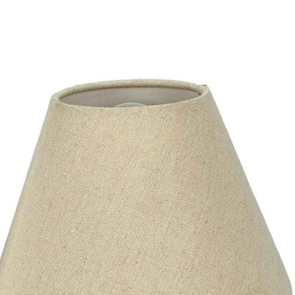 Indoor Wall Lamp with Black Bracket & Linen Shade
