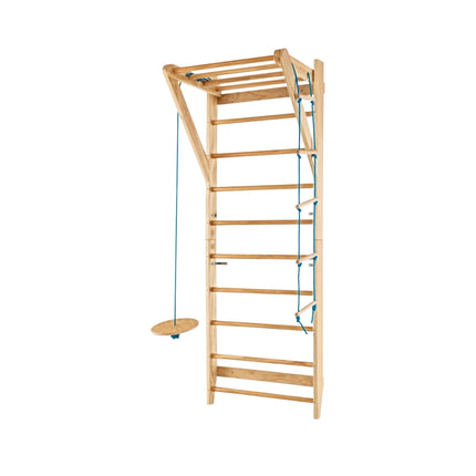 Indoor Wooden Climbing Wall – 4-in-1, 100 kg Capacity