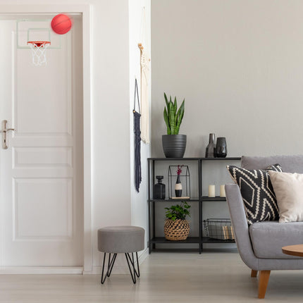 Indoor basketball hoop