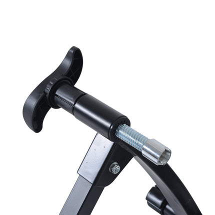 Indoor bike roller trainer with magnetic brake, foldable