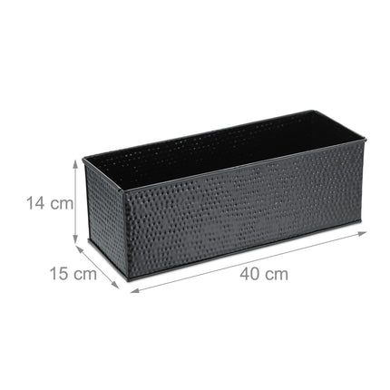 Indoor flower box black