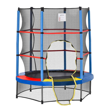 Indoor/outdoor children's trampoline with safety net, 140 cm