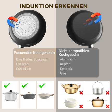 Portable single induction hob, 2000W, 10 power levels, black