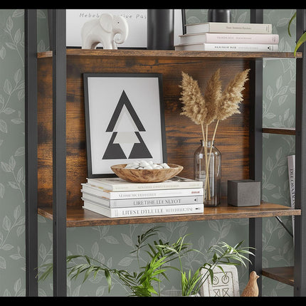 Industrial Bookshelf, 14-Tier Vintage Shelving Unit