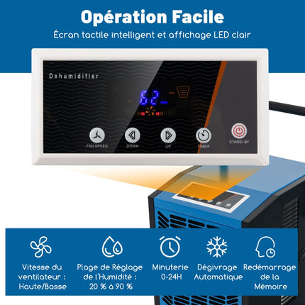 Industrial Dehumidifier 66L/Day, Pump, 418 m²