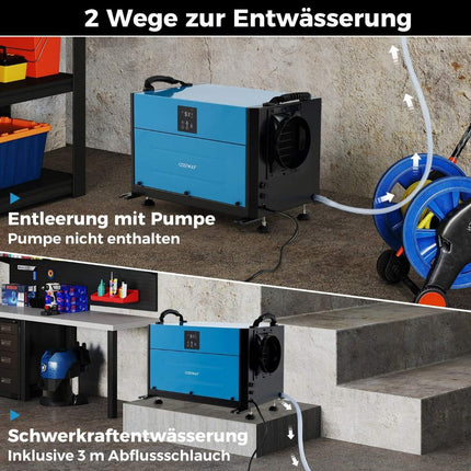 Industrial Dehumidifier, 73.5L/Day, 3 Modes, Timer