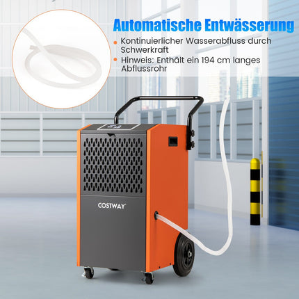 Industrial Dehumidifier 73L/Day with Drain Hose & Timer