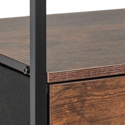 Industrial Style Night Stand with Drawer