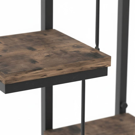 Industrial Wall Shelf – Metal and Wood-Effect