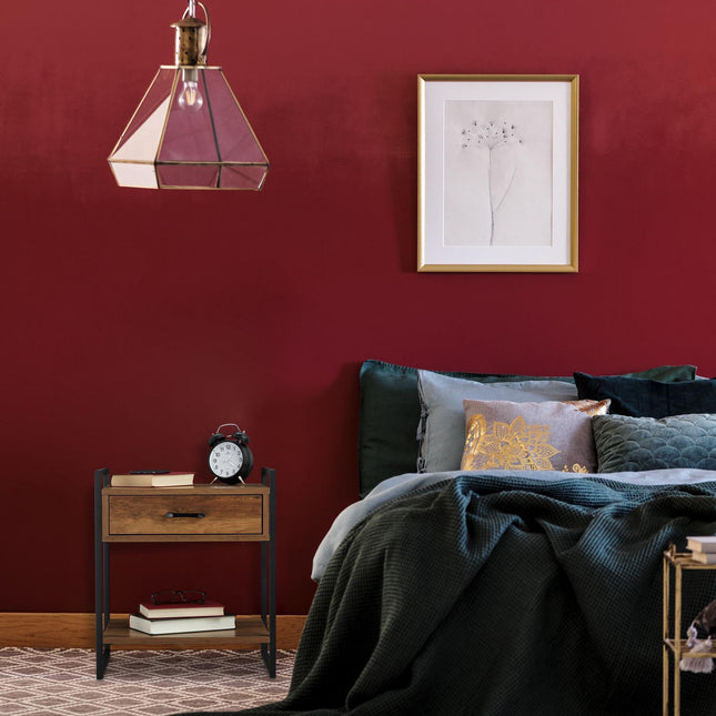 Industrial bedside table