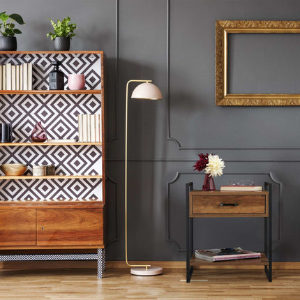 Industrial bedside table