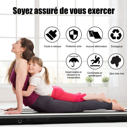 Inflatable Air Track Gymnastics Mat 300x100x10 cm, Pump