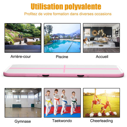 Inflatable Air Track Mat 300x100x10 cm, Pump Included