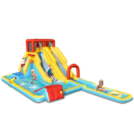 Inflatable Bounce House with Slides & Water Cannon 622cm