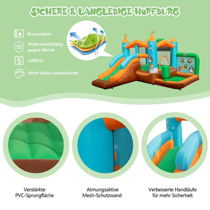 Inflatable Bouncy Castle Penguin Inflatable Castle (Without Blower)
