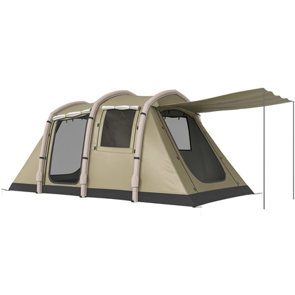 Inflatable Camping Tent, 2-4 Person, Quick Setup