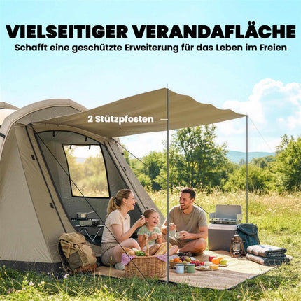 Inflatable Camping Tent, 2-4 Person, Quick Setup