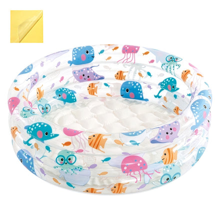 Inflatable Children's Pool, 61x22 cm, 28L, Sea Animal Design