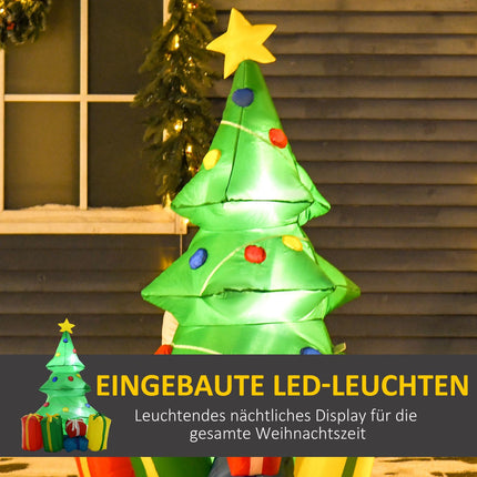 Inflatable Christmas Tree with Gifts, 1.5m, LED Lights
