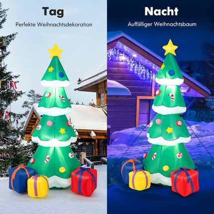 Inflatable Christmas Tree with LED Lights, 180cm
