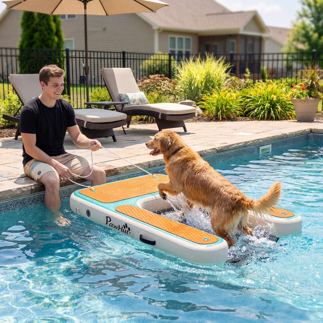 Inflatable Dog Water Ramp 151x102 cm, Non-Slip EVA