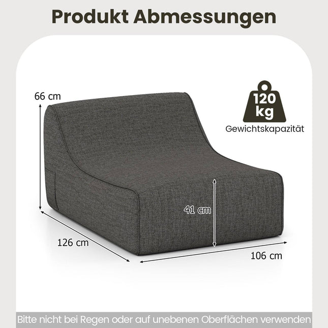 Inflatable Ergonomic Lounge Chair with Removable Cover